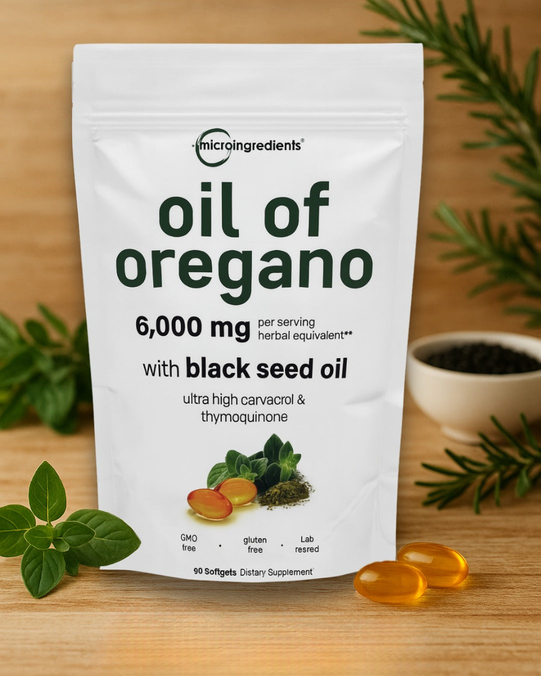 CAPSULAS DE ACEITE DE OREGANO CON SEMILLA NEGRA - EL ORIGINAL !